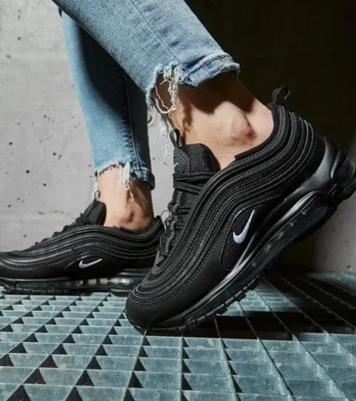Nike Air Max 97 Triple Black Shoes For Men (SL405)