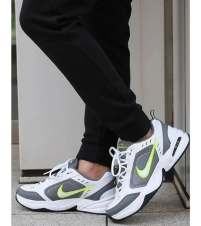Nike Air Monarch Iv Trainers X White Cool Grey Shoes For Men (BSF100) - Image 2