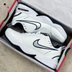 Nike Air Monarch IV White Metallic Silver Men Shoes (FT448) - Image 2