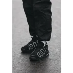 Nike Air More Uptempo Black White Shoes For Men (SW1097) - Image 2
