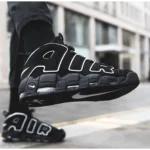 Nike AIR Uptempo black White For Men (SF06)
