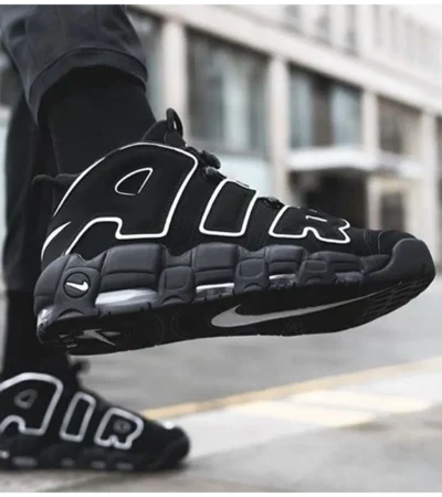 Nike AIR Uptempo black White For Men (SF06)