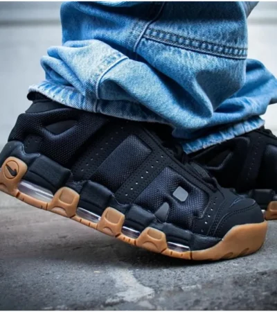 Nike Air Uptempo Low Black Shoes For Men (SW1211) - Image 2
