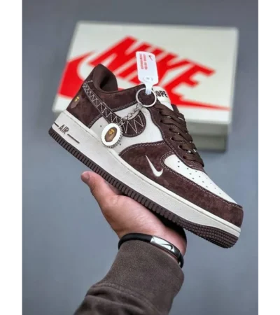Nike Airforce 1 Beige Brown Men Shoes (FT398)