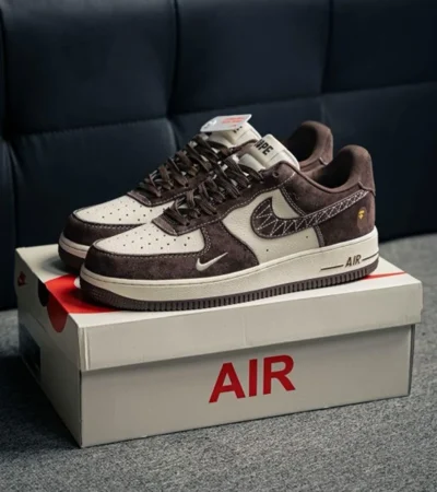 Nike Airforce 1 Beige Brown Men Shoes (FT581)
