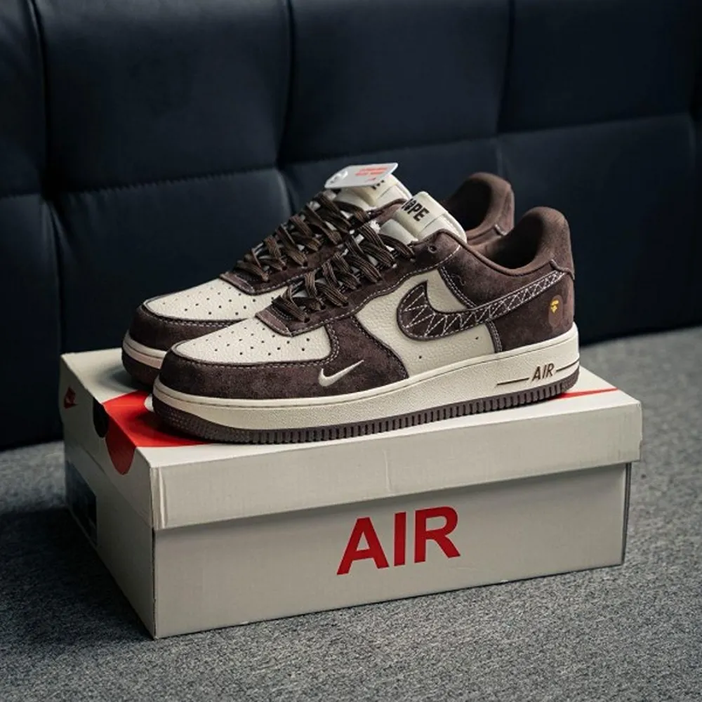 Nike-Airforce-1-Beige-Brown-Men-Shoes-Ft581.Webp Nike Airforce 1 Beige Brown Men Shoes (Ft581)