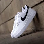 Nike Airforce 1 Low White Black Swoosh Shoes For Men (HS236) - Image 2
