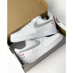 Nike Airforce 1 White Double Swoosh Men Shoes (FT591) - Image 3