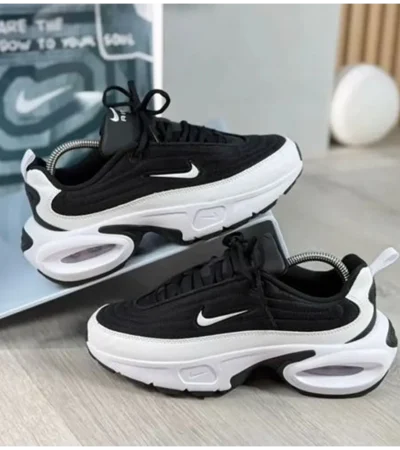Nike Airmax Portal Racer Black White Shoes For Men (HS239)