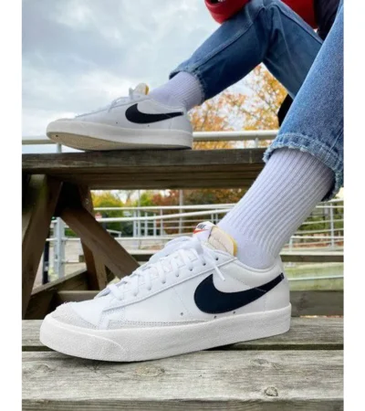 Nike Blazer 77 Low Vintage White Shoes For Men (SZ79) - Image 2