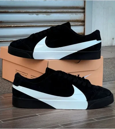 Nike Blazer City Low Black White Shoes For Men (BOT82)