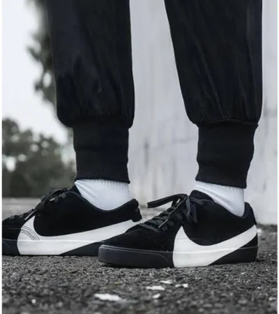 Nike Blazer City Low Black White Shoes For Men (LAB12) - Image 2