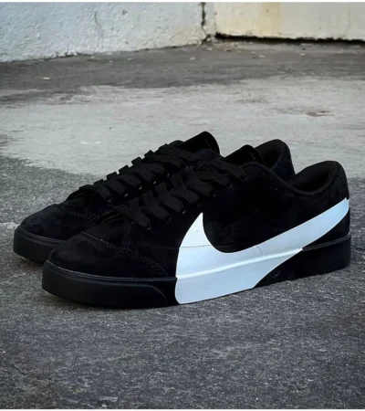 Nike Blazer City Low Black White Shoes For Men (LAB12)