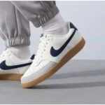 Nike Court Vision Low Sail Midnight Navy Shoes For Men (BSF974) - Image 2