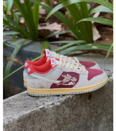 Nike Dunk Low CNY Year of the Dragon Red Shoes For Men (BOT1203) - Image 2