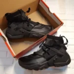 Nike Huarache Gripp Gs Triple Black Shoes For Men (SZ61) - Image 2