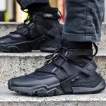 Nike Huarache Grippe Gs Triple Black Shoes For Men (BOT69) - Image 3