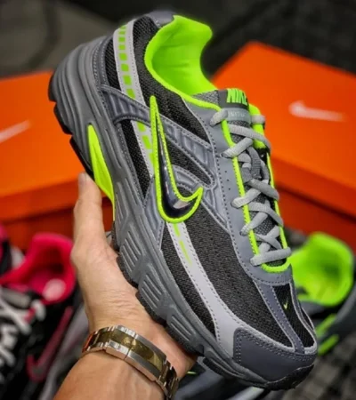 Nike Initiator Black Grey Volt Shoes For Men (SL96) - Image 2