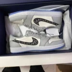 Nike Jordan 1 Low R With 2 Keychain Semi UA Men Shoes (FT695) - Image 2