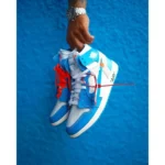 Nike Jordan Retro 1 High X OFF White Unc Men Shoes (FT562)