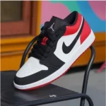 Nike Jordan Retro 1 Low Black Shoes For Men (SL506) - Image 3