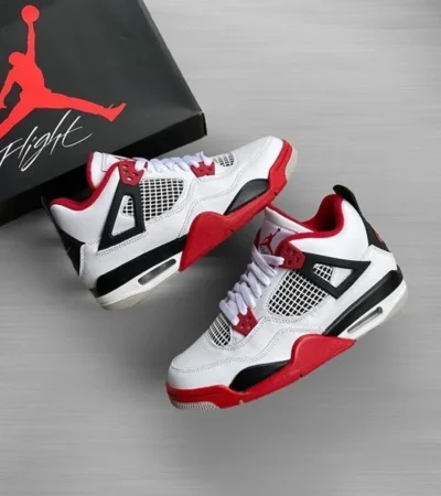 Nike Jordan Retro 4 FIRE RED Men Shoes (FT530)