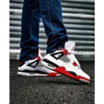 Nike Jordan Retro 4 Fire Shoes For Men (SL92) - Image 2