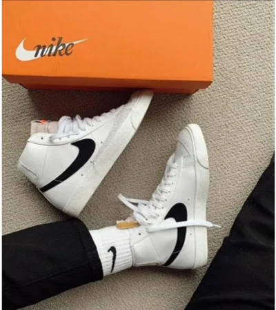 Nike Mid Blazer High White Shoes For Men (SF29)