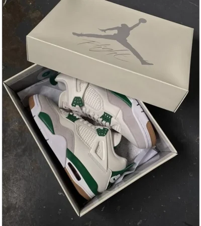 Nike SB X Air Jordan 4 Pine Green Semi UA Men Shoes (FT686) - Image 2
