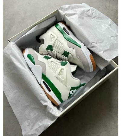 Nike SB X Air Jordan 4 Pine Green Semi UA Men Shoes (FT715) - Image 2