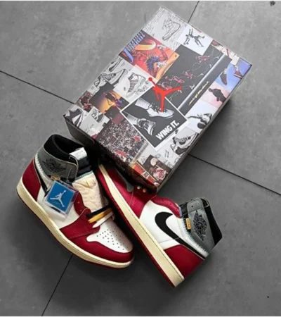 Nike Union x Air Jordan 1 Chicago Shadow For Men (BSF604) - Image 2