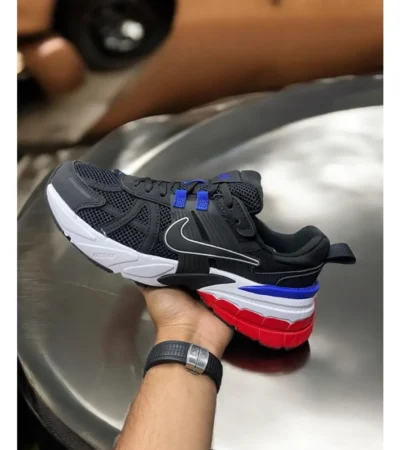 Nike V2k Run Black White Red Shoes For Men (SW1095) - Image 2