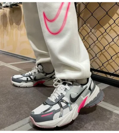 Nike V2k Run Cool Grey Pink Shoes For Men (BSF632)
