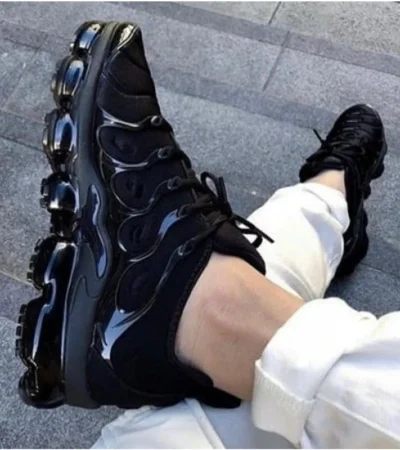 Nike Vapor Max Plus Triple Black Shoes For Men (SL498) - Image 2