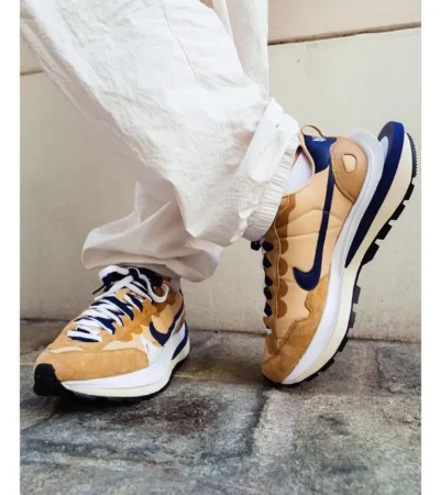Nike Vapor Waffle X Sacai Tan Navy Shoes For Men (BOT2223)