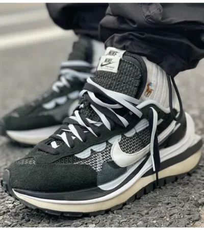 Nike X Sacai Vapor Waffle Black Shoes For Men (SL448)