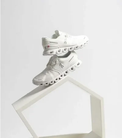 On Cloud 5 Full White Shoes For Men (HS36) - Image 2