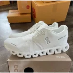 On Cloud 5 Full White Shoes For Men (HS36) - Image 3