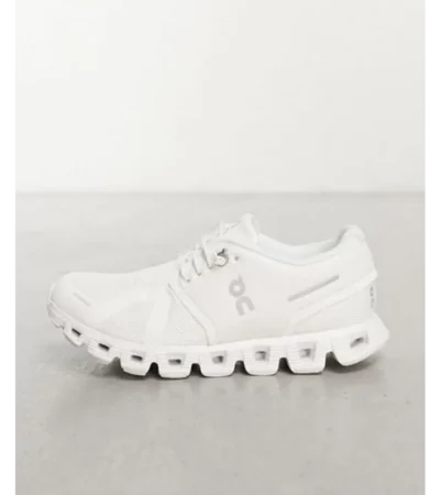 On Cloud 5 White Shoes For Men (HS246) - Image 2