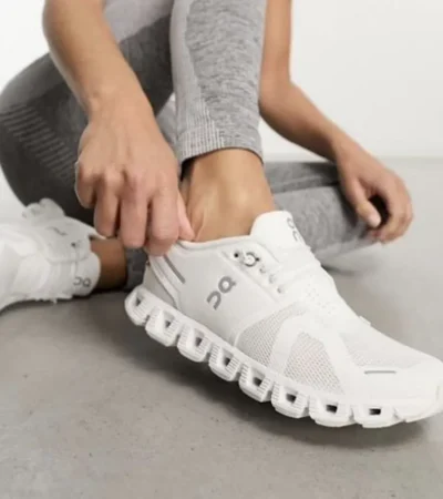 On Cloud 5 White Shoes For Men (HS246)
