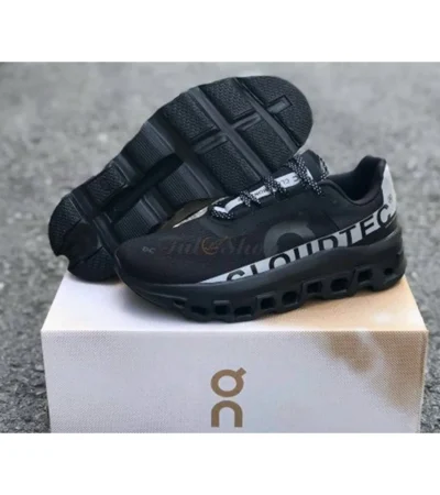 On Cloud Monster Black White Shoes For Men (BSF963) - Image 2