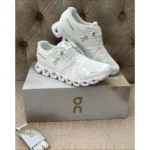 On Cloud Running 5 All White Shoes For Men (BOT511)
