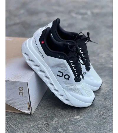 On Cloud Surfer Next White Black Shoes For Men (LAB1283) - Image 2