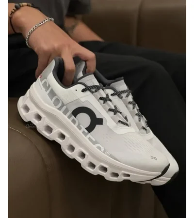On Cloudmonster All White Shoes For Men (SL501)