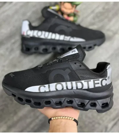 On Cloudmonster Black White Shoes For Men (SL565)