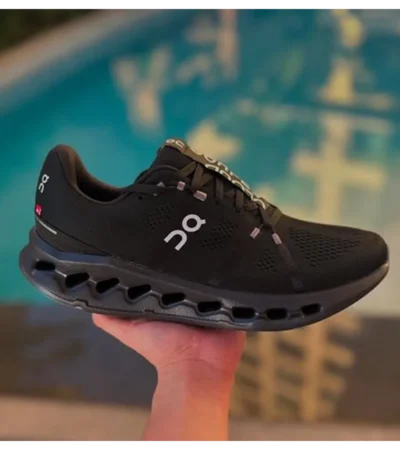 On Running Cloud Cloudsurfer Black Shoes For Men (HS26) - Image 2