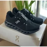 On Running Cloud Cloudsurfer Black Shoes For Men (HS26)