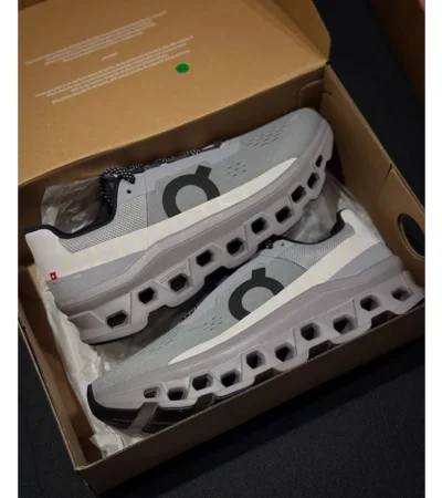 On Running Cloudmonster Alloy Silver Shoes For Men (BOT64) - Image 2