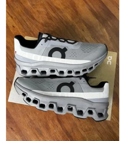 On Running Cloudmonster Alloy Silver Shoes For Men (BOT64)