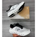 On Running Cloudsurfer Black White Shoes For Men (HS69) - Image 2